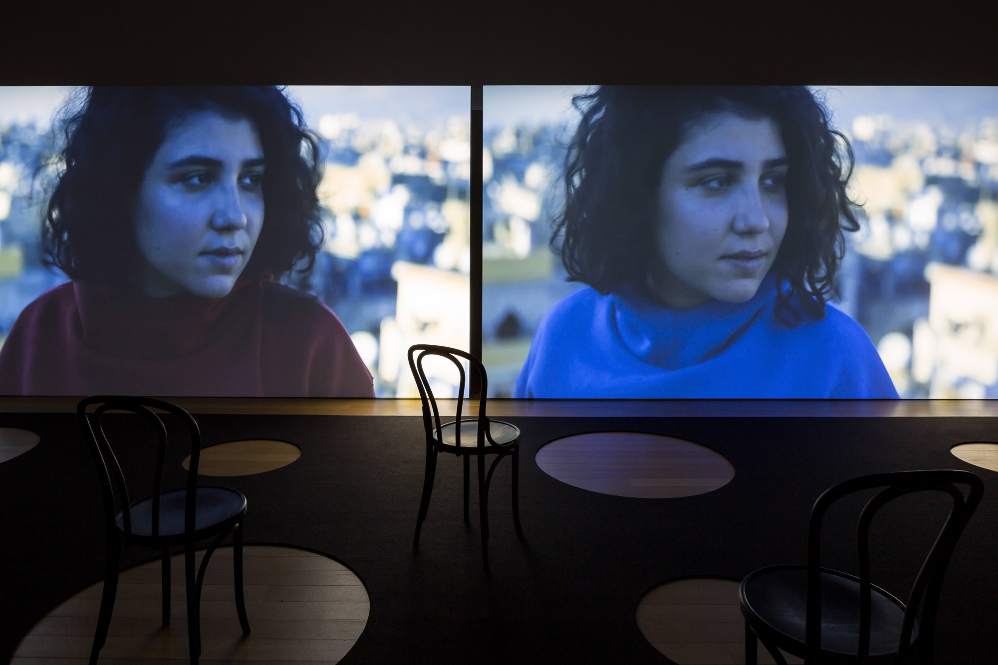 Hometown Metahaven 2018 Two-channel film, 30’, Russian, Arabic Photo | Peter Tijhuis